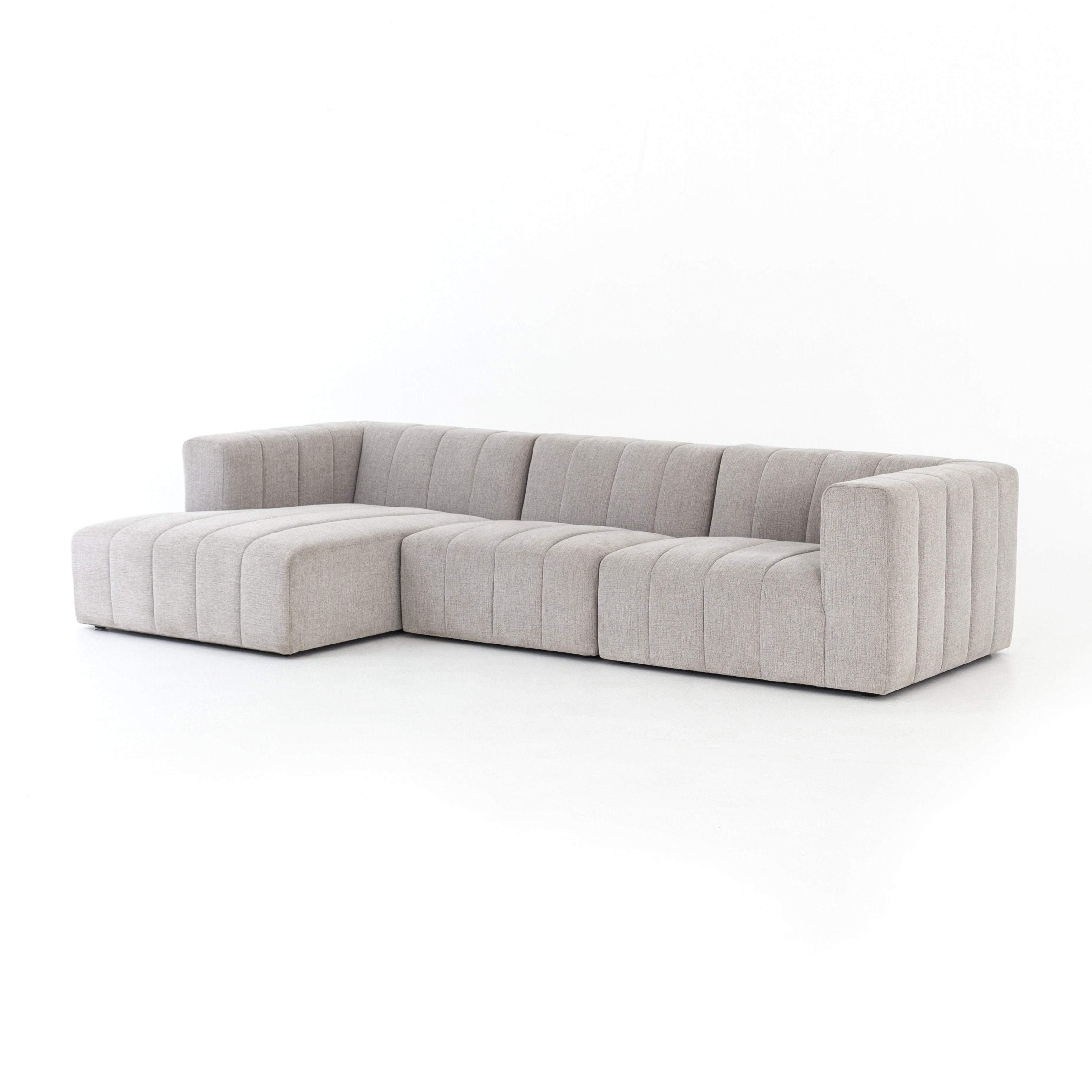 Langham Channelled 3 Pc Sectional Laf Ch