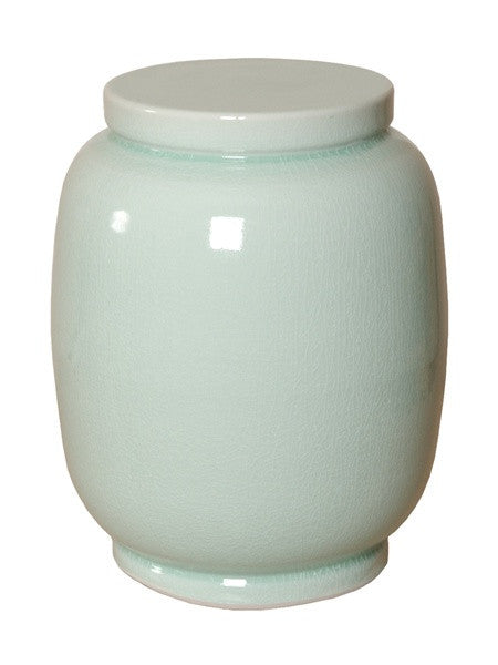 Lantern Stool in Celadon Ice design by Emissary