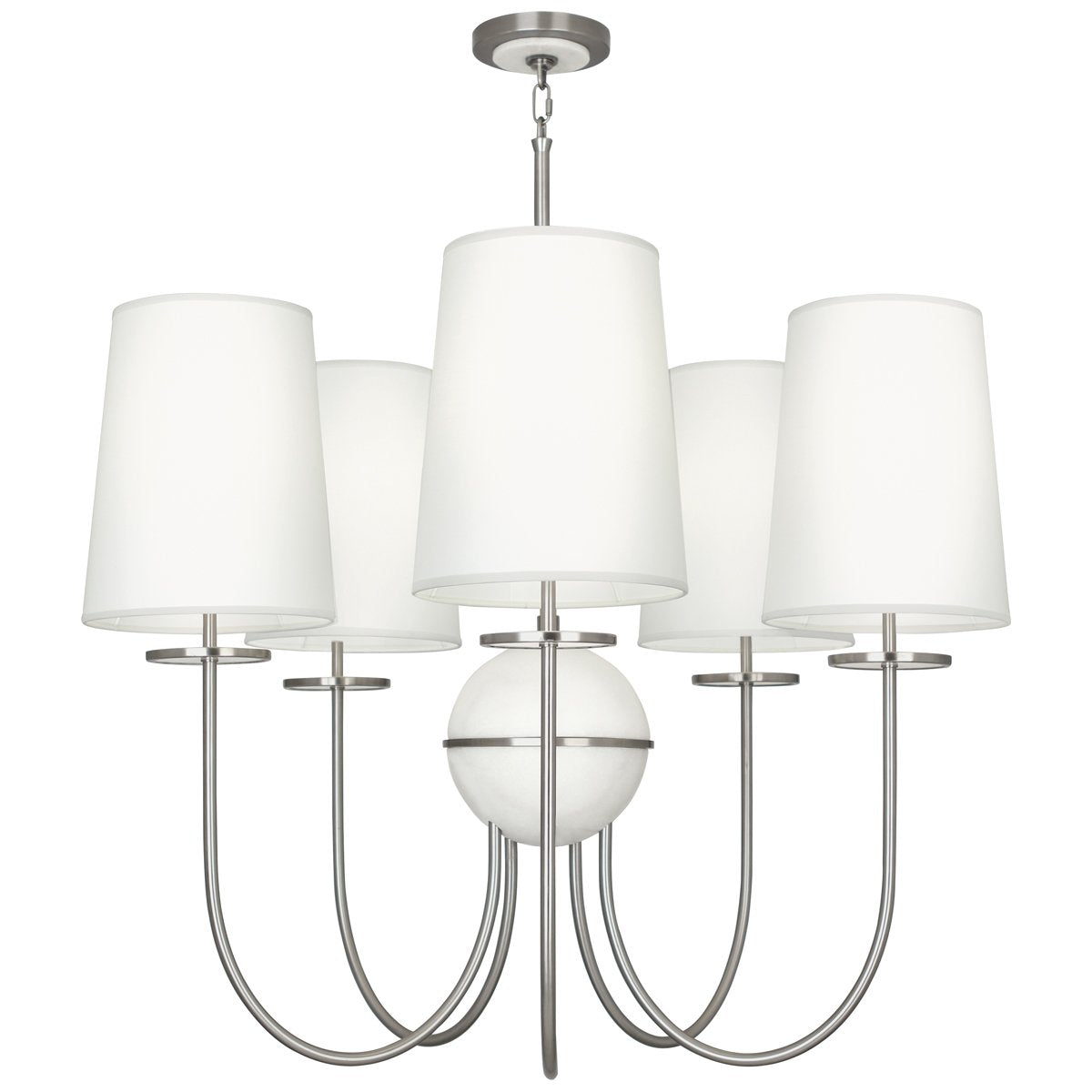 Large Fineas Chandelier in Various Finishes design by Robert Abbey