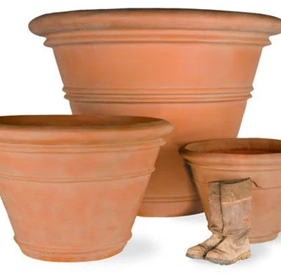 Large Pot Planter in Terracotta Finish design by Capital Garden Products