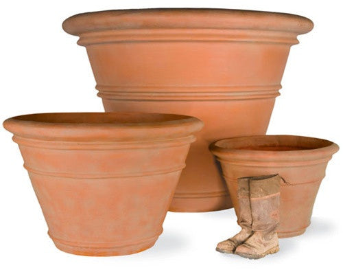 Large Pot Planter in Terracotta Finish design by Capital Garden Products