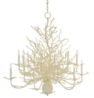 Large Seaward Chandelier design by Currey and Company