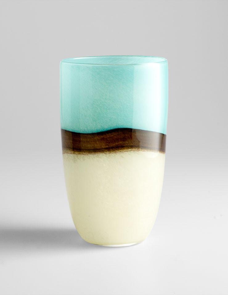 Large Turquoise Earth Vase