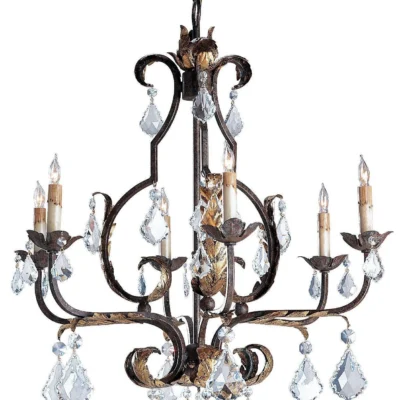 Large Tuscan Chandelier design by Currey and Company