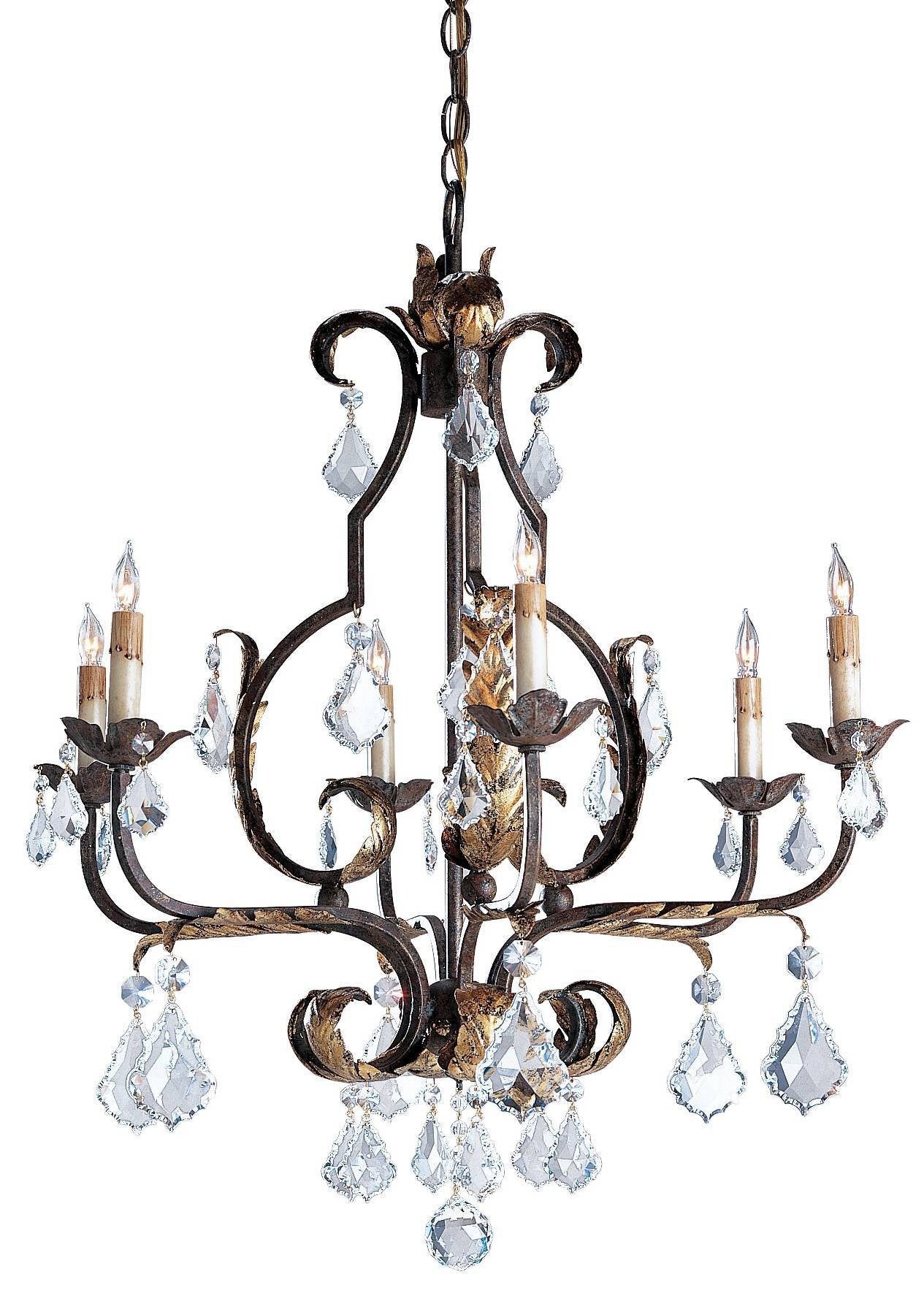 Large Tuscan Chandelier design by Currey and Company