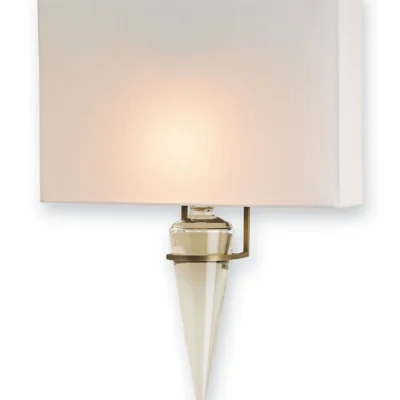 Larsen Wall Sconce in Polished Nickel design by Currey and Company