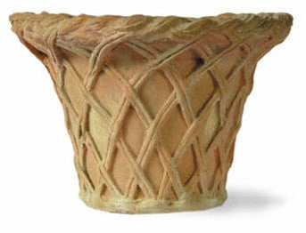 Lattice Pot Planter in Terracotta Finish design by Capital Garden Products