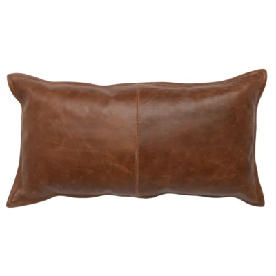 Leather Kona Brown Pillow