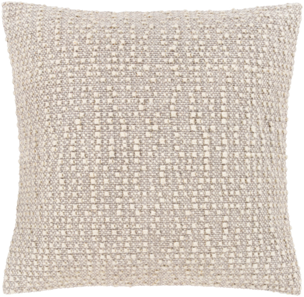 Leif Woven Pillow in Ivory