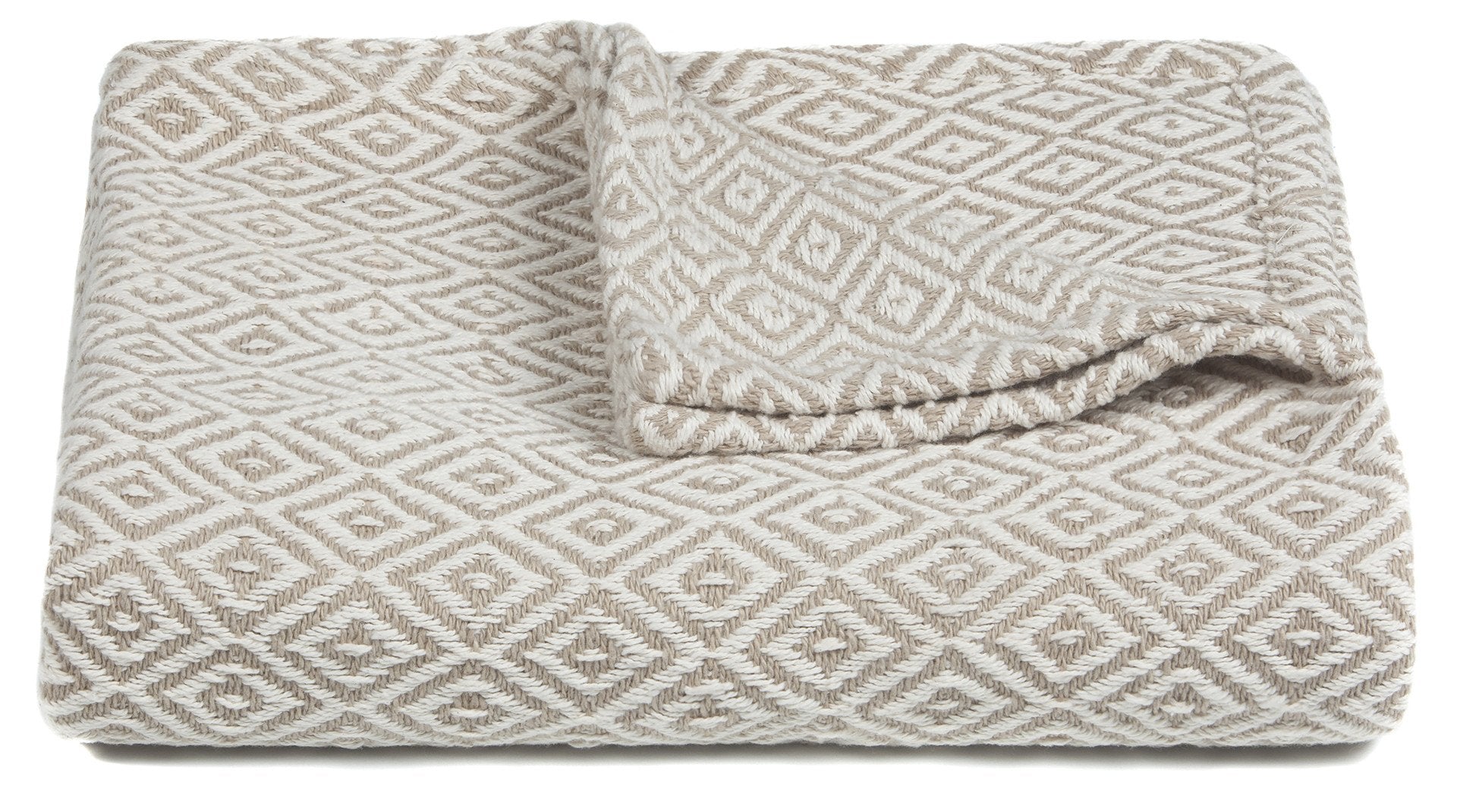 Lia Collection Throw in Beige and White design by Chandra rugs