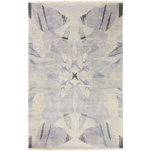 Libra One Rug in White and Medium Grey design by Joe Ginsberg