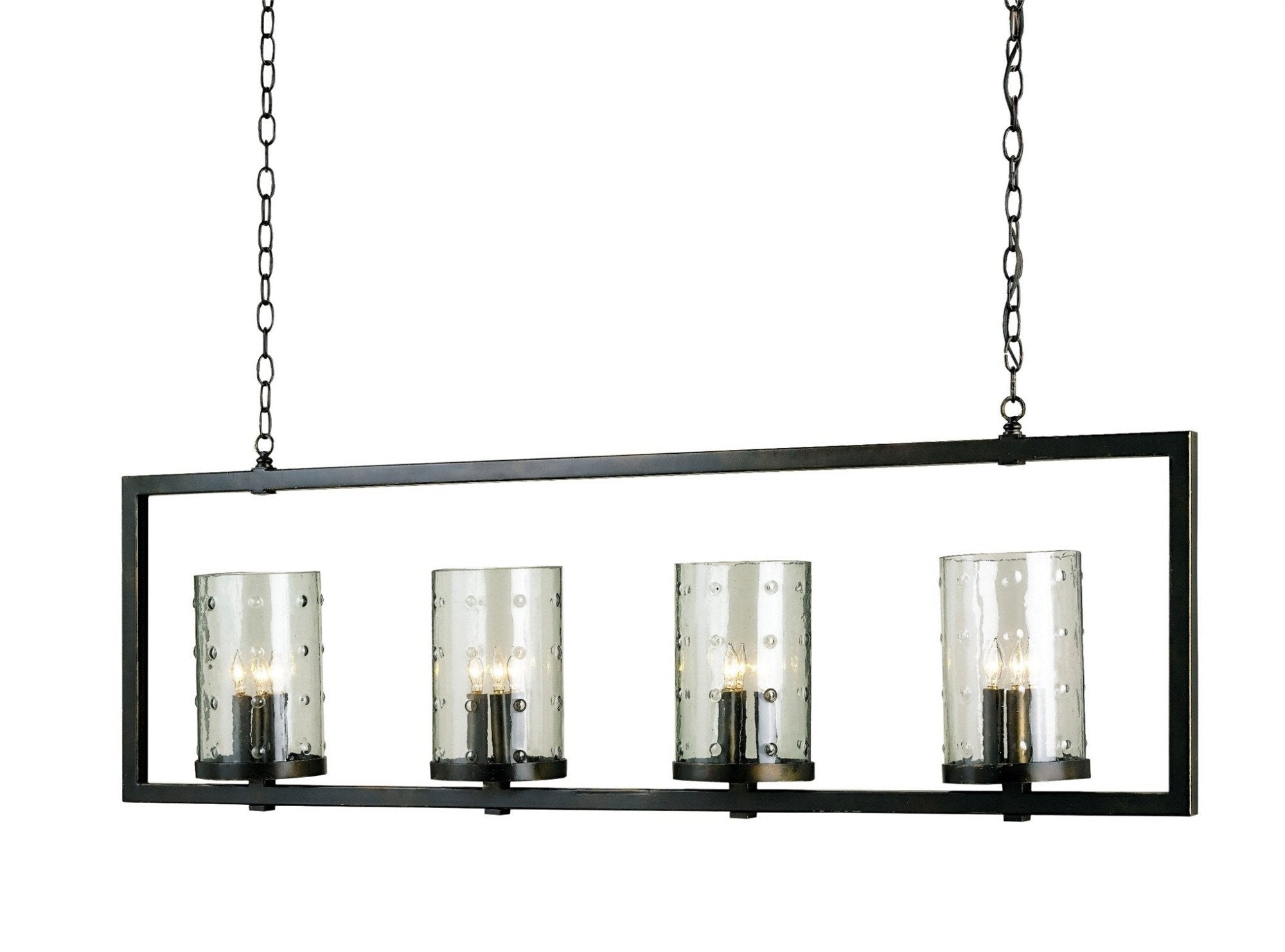 Longhope Rectangular Chandelier design by Currey and Company