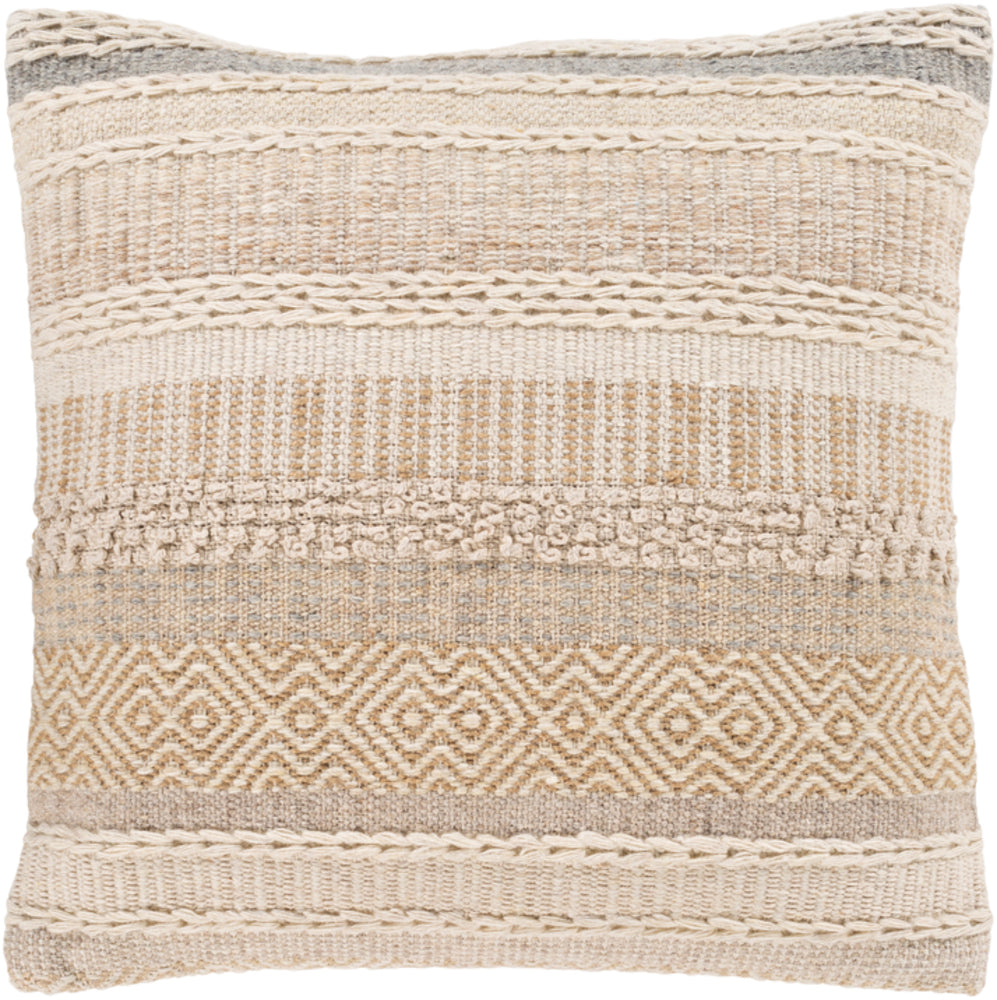 Lorens Woven Pillow in Camel