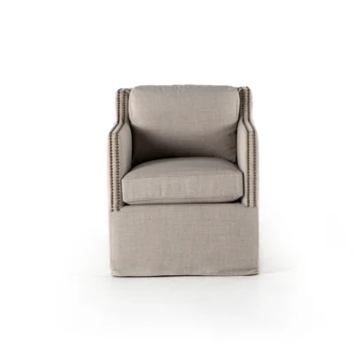 Lucca Swivel Chair in Bennett Moon