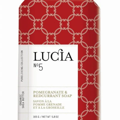 Lucia Pomegranate and Redcurrant Soap design by Lucia