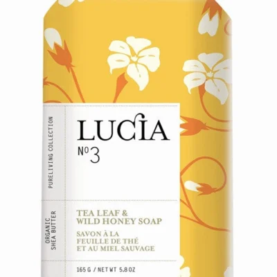 Lucia Tea Leaf and Wild Honey Soap design by Lucia