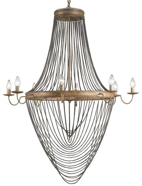 Lucien Chandelier Large design by Currey and Company