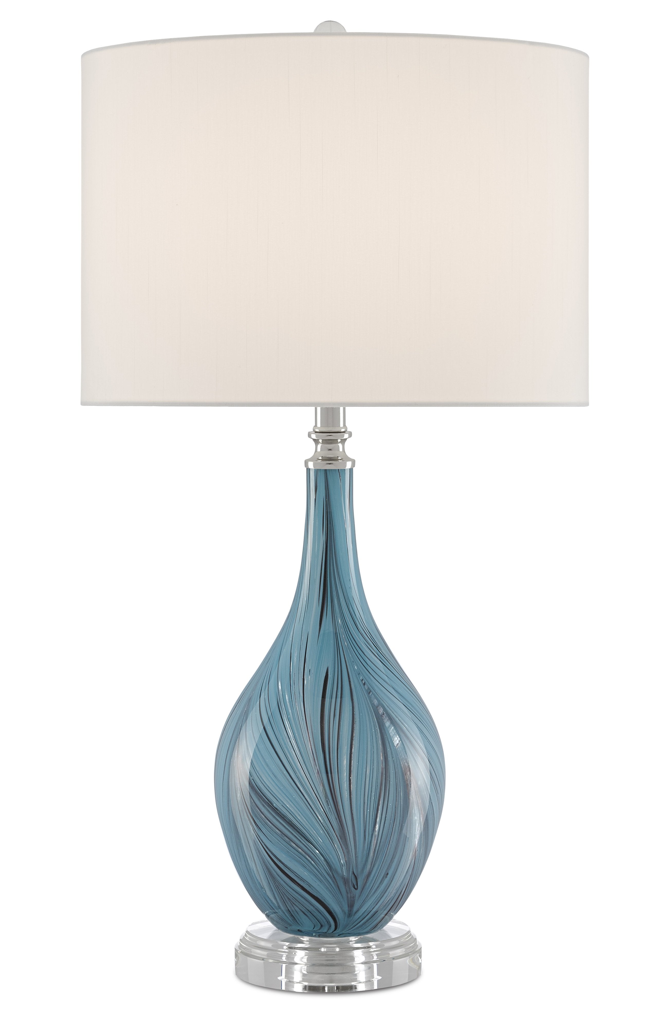 Lupo Aqua Table Lamp by Currey and Company