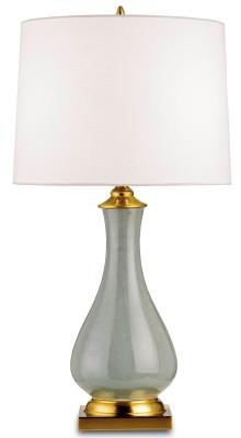 Lynton Table Lamp in Grey design by Currey and Company