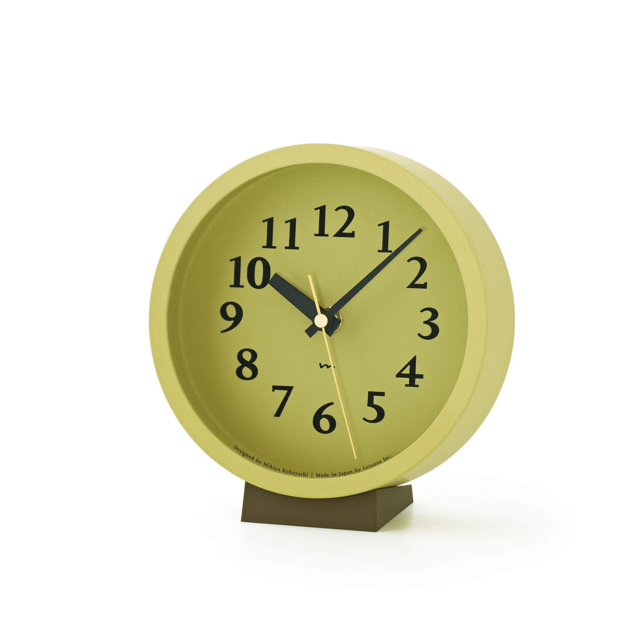 M Clock in Green design by Lemnos