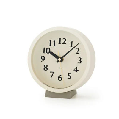 M Clock in Ivory design by Lemnos