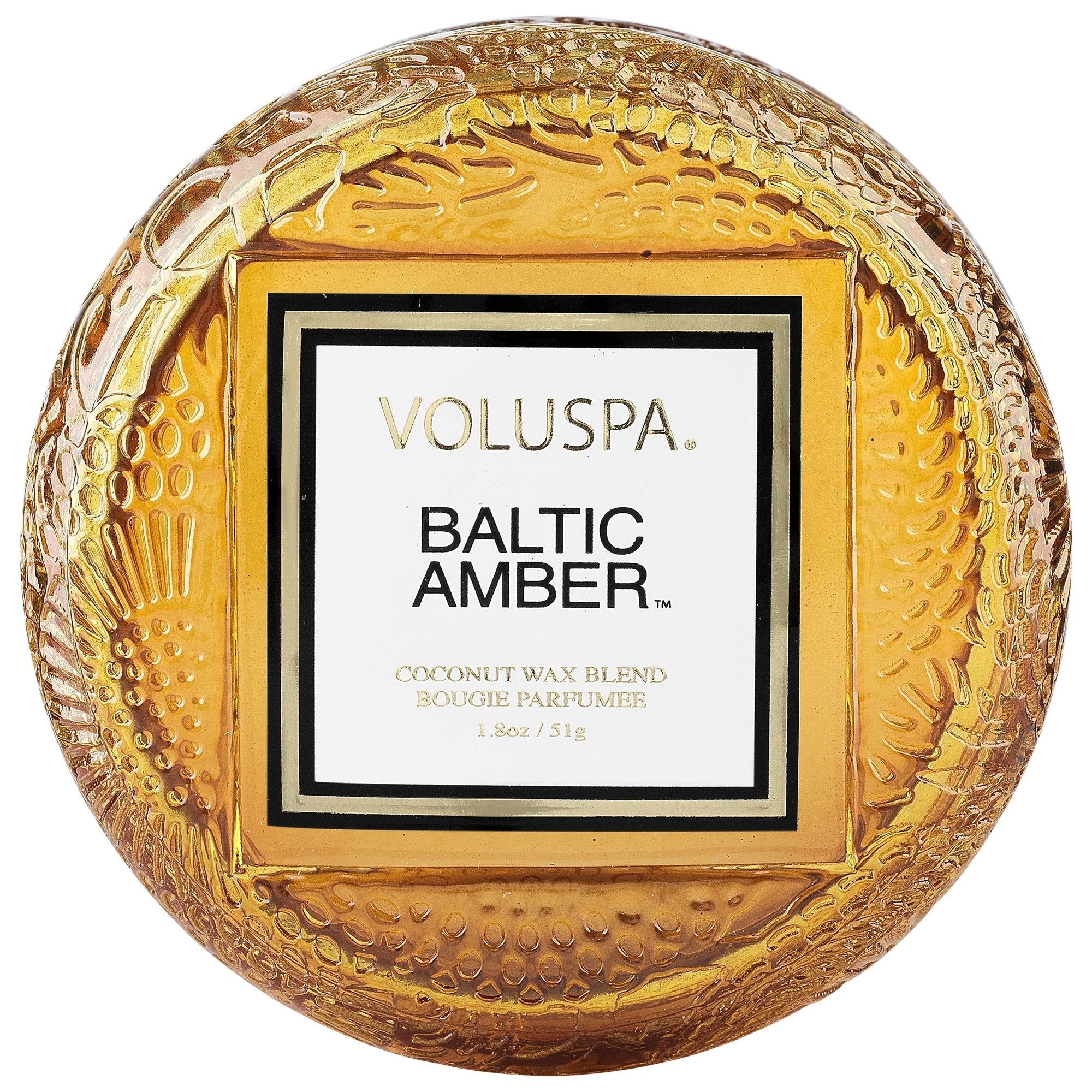 Macaron Candle in Baltic Amber design by Voluspa