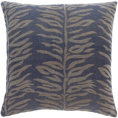 Madagascar Woven Pillow in Navy