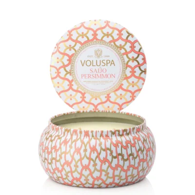 Maison Metallo 2 Wick Candle in Saijo Persimmon design by Voluspa