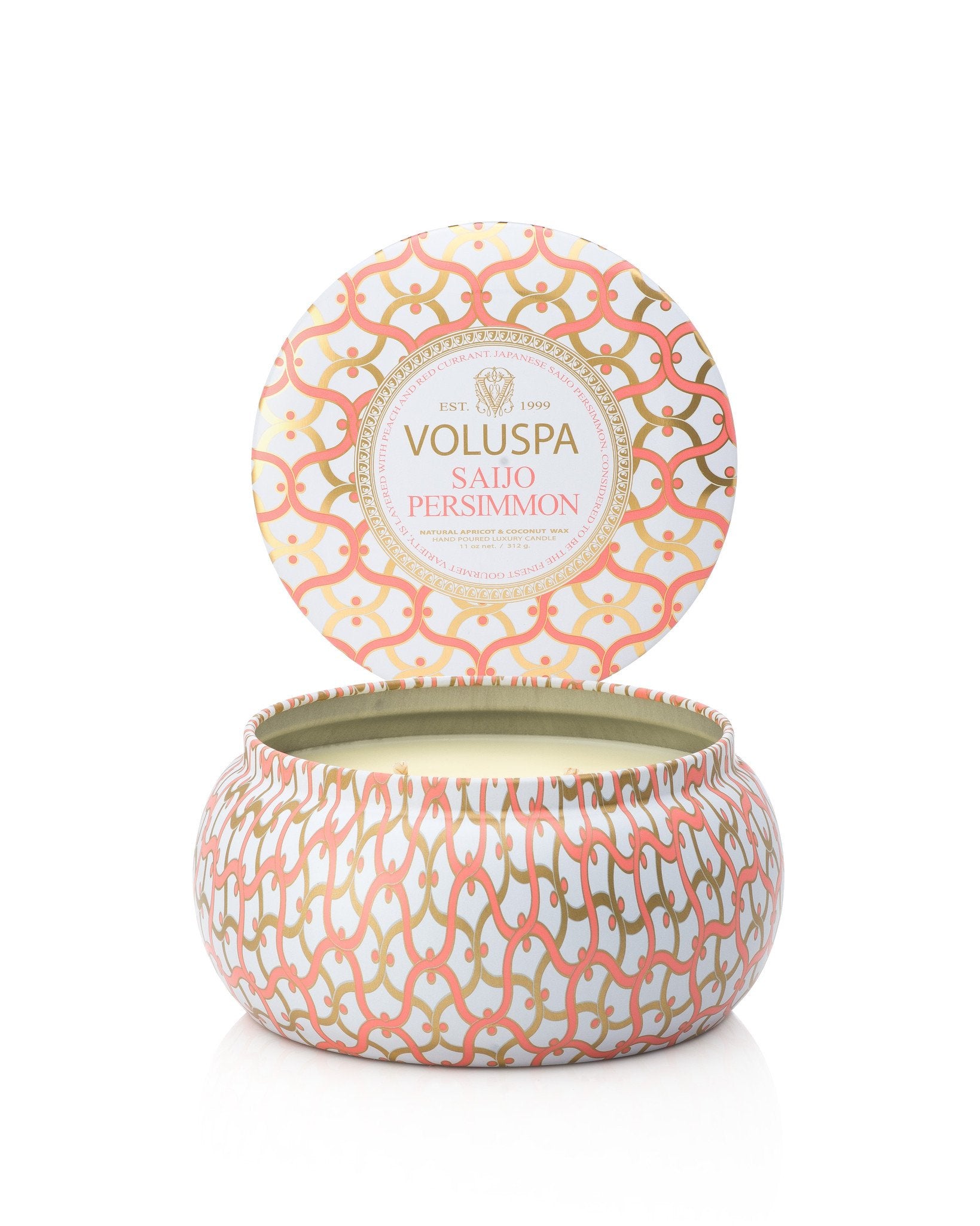 Maison Metallo 2 Wick Candle in Saijo Persimmon design by Voluspa