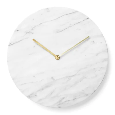 Marble Wall Clock in White design by Menu