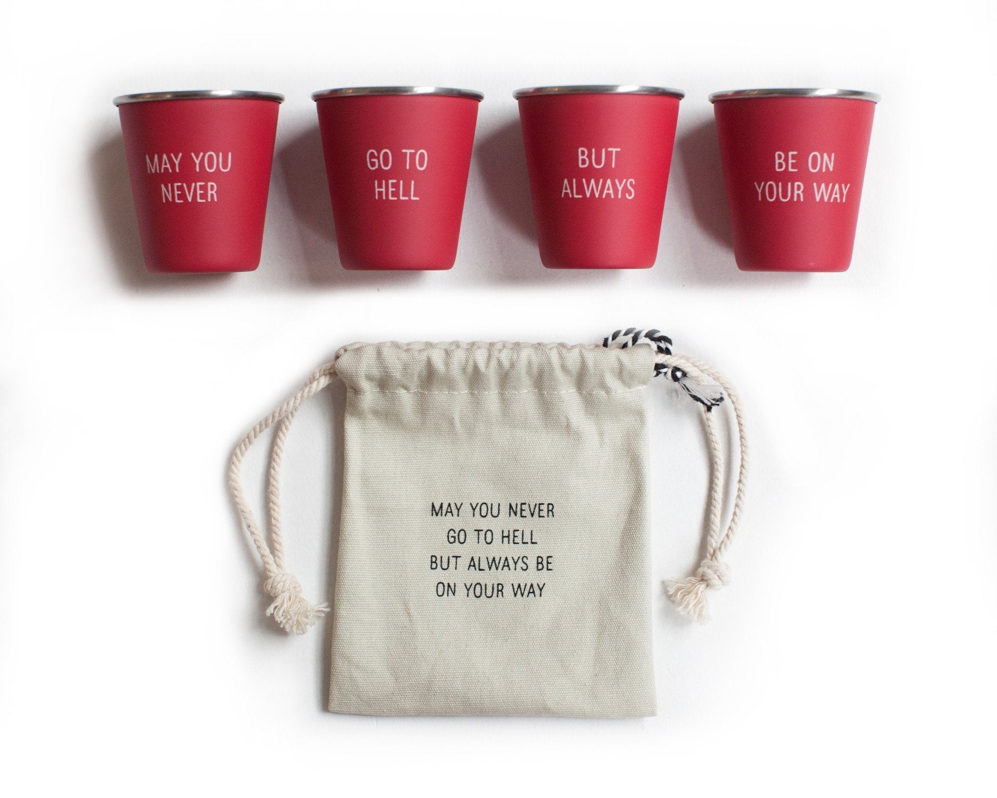 May You Never Shot Glass Set design by Izola