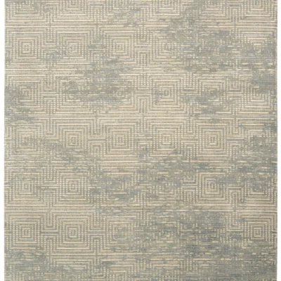 Maya Wool and Viscose Area Rug in Mineral design by Calvin Klein Home