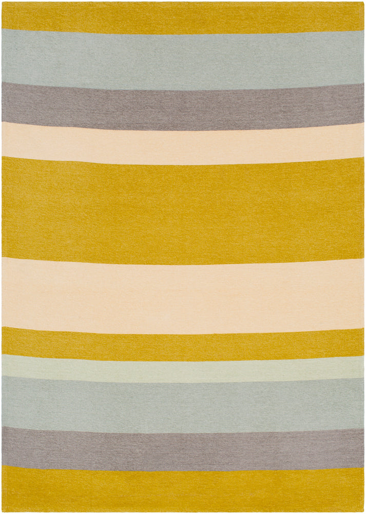 Meadowlark Throw in Mustard by Emma Gardner