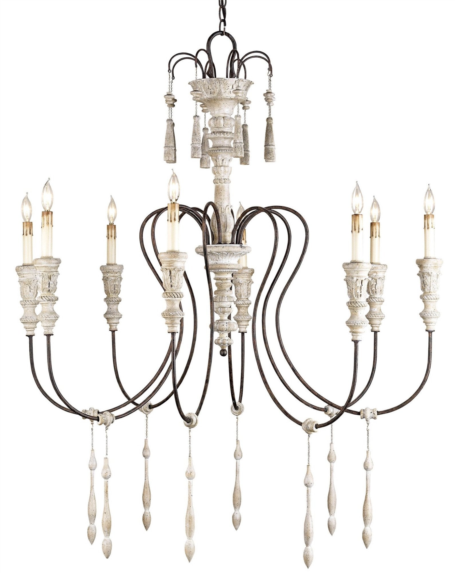 Medium Hannah Chandelier design by Currey and Company