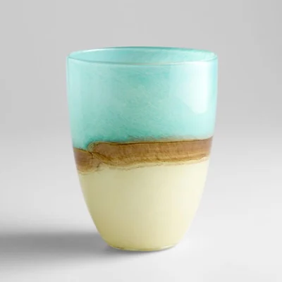 Medium Turquoise Earth Vase