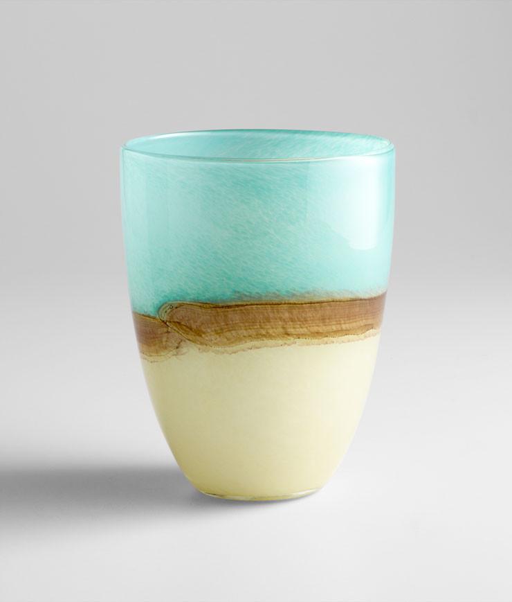 Medium Turquoise Earth Vase