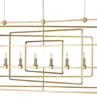 Metro Rectangular Chandelier design by Currey and Company