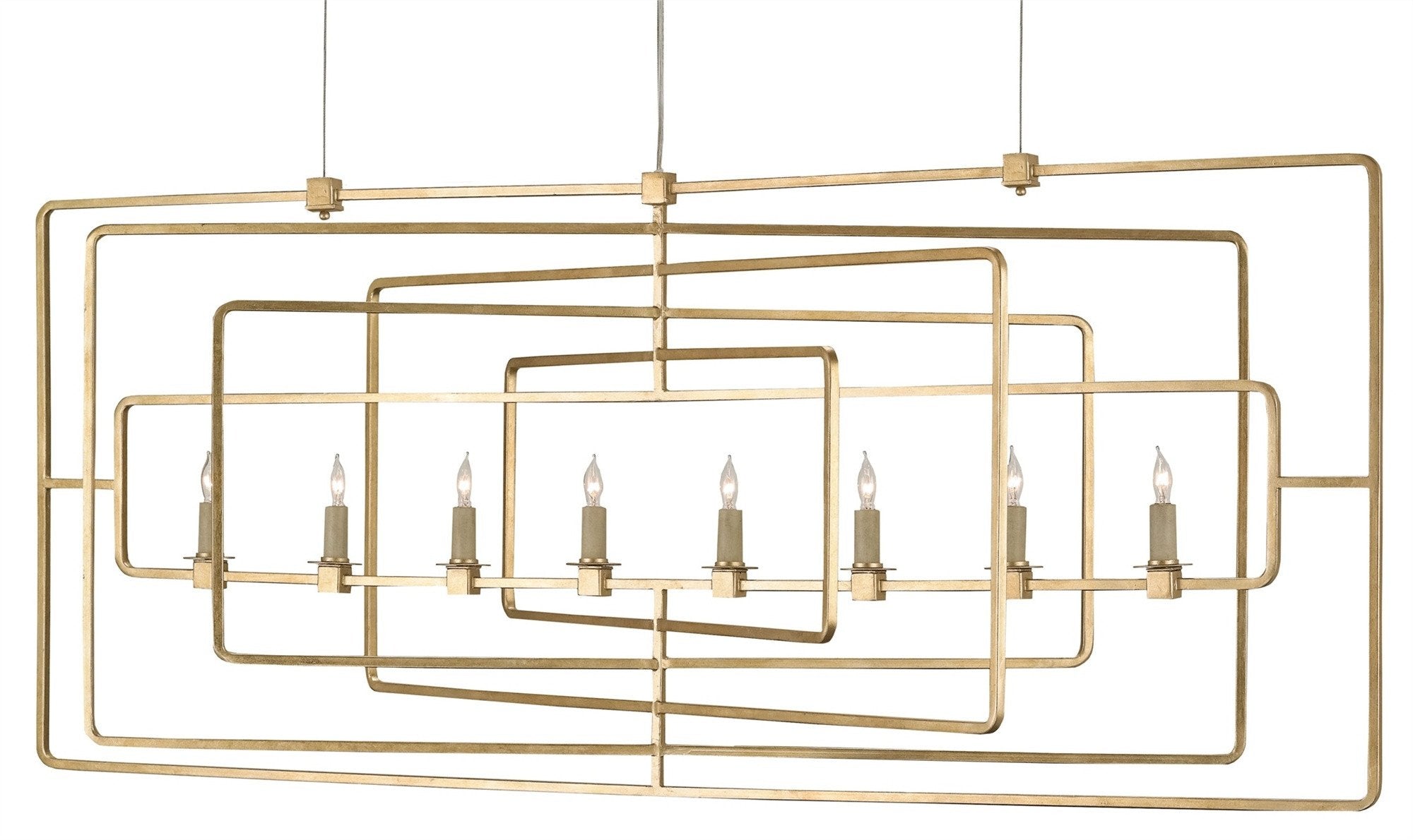 Metro Rectangular Chandelier design by Currey and Company