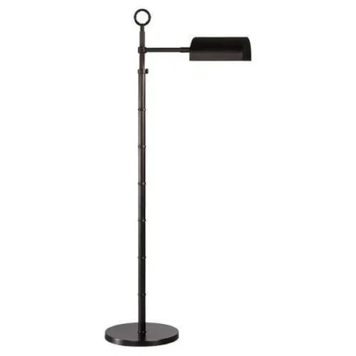 Meurice Adjustable Task Floor Lamp in Deep Patina Bronze design by Jonathan Adler