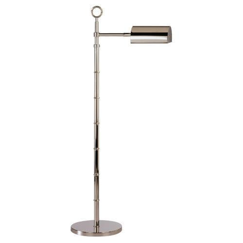 Meurice Adjustable Task Floor Lamp in Polished Nickel design by Jonathan Adler