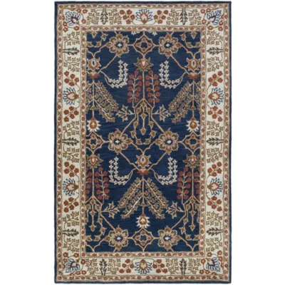 Middleton Rug in Navy and Ivory