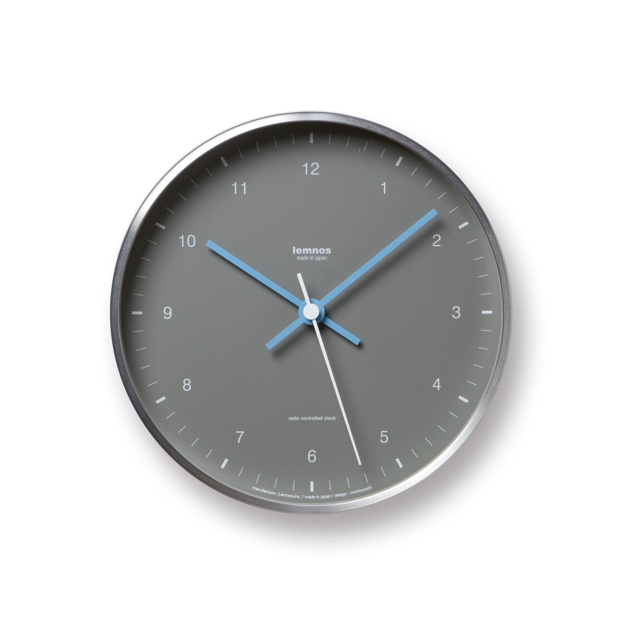 Mizuiro Wall Clock in Grey design by Lemnos