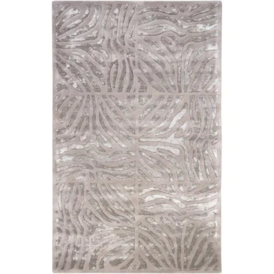 Modern Classics New Zealand Wool Area Rug in Taupe Beige and Dark Taupe design by Candice Olson