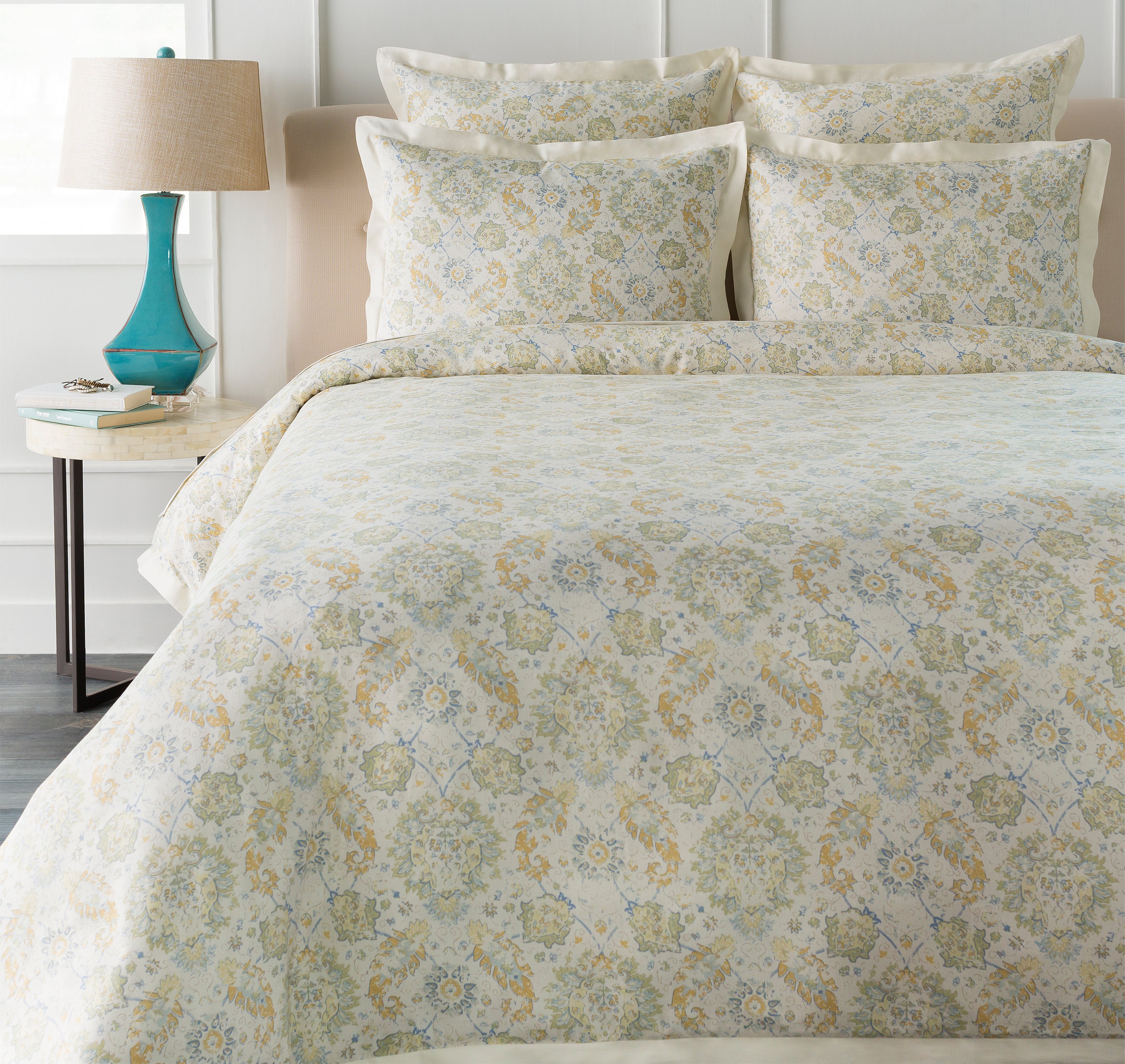 Mona Bedding in Sage and Mustard