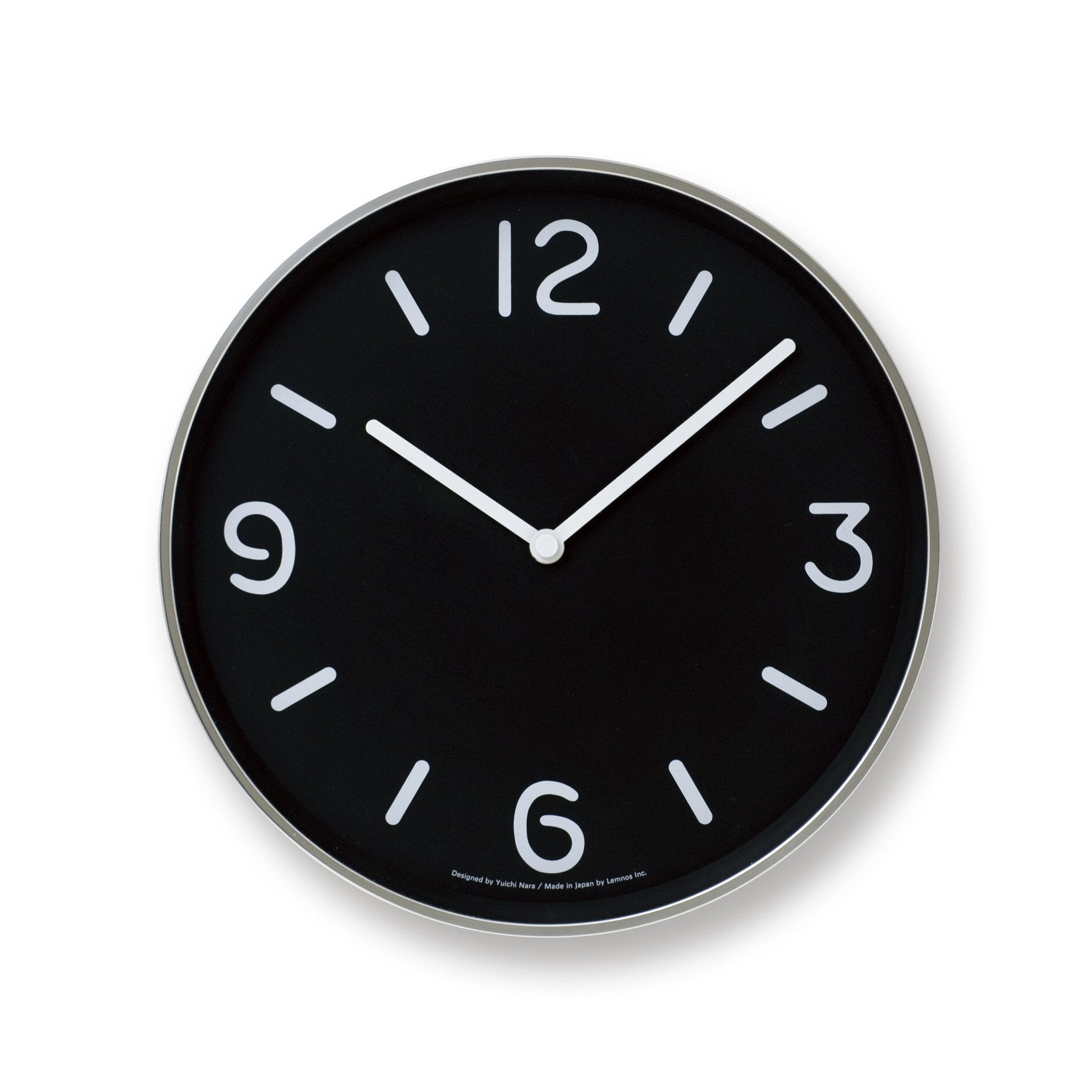 Mono Wall Clock in Black design by Lemnos