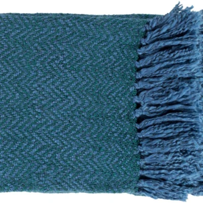 Trina Throw Blankets in Bright Blue Color