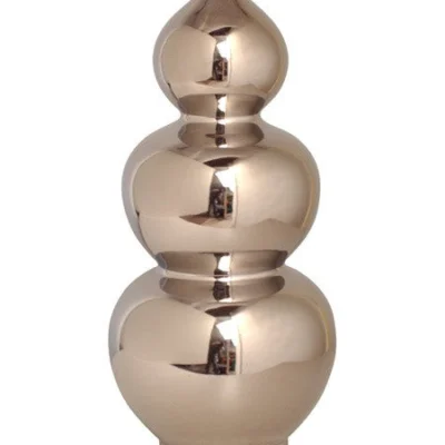 Triple Gourd Vase in Silver design by Emissary