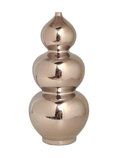 Triple Gourd Vase in Silver design by Emissary