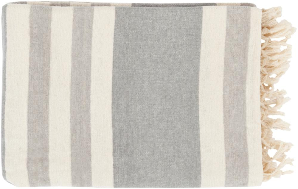 Troy Throw Blankets in Medium Gray Color