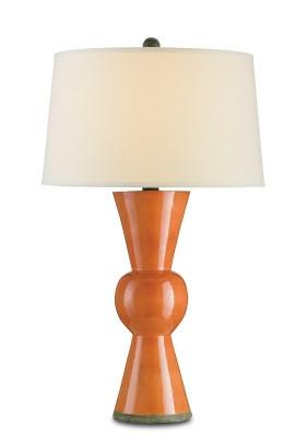 Upbeat Table Lamp in Orange design by Currey and Company